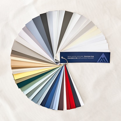 Benjamin Moore Favorites Fan Deck on canvas. Benjamin Moore Favorites Fan Deck on canvas.